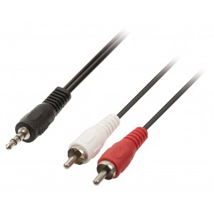 Cable audio jack 3.5mm vers 2xRCA 5.0m