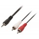 Cable audio jack 3.5mm vers 2xRCA 5.0m