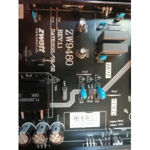 ZW9480 REV 1.1 ZW9480-A-03-P10-KR CARTE ALIMENTATION MONITEUR SYLVOX OUTDOOR TV OT55A2KEGC 